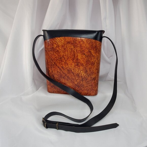 Dei Grandi Argentina Leather Crossbody Bag & Matching Wallet Set Artisan Made - Picture 7 of 14